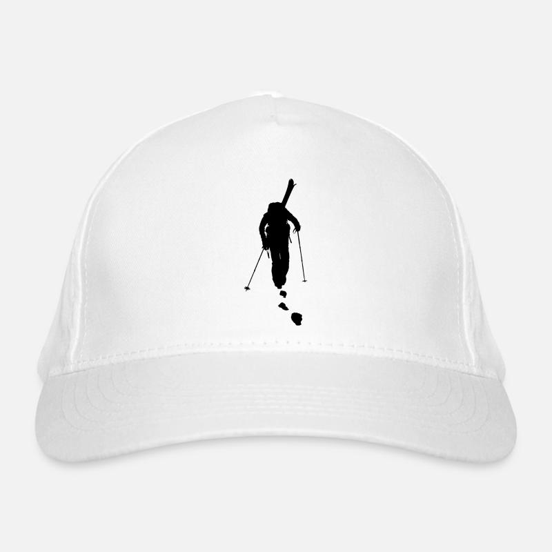 freeride skiing Organic Baseball Cap