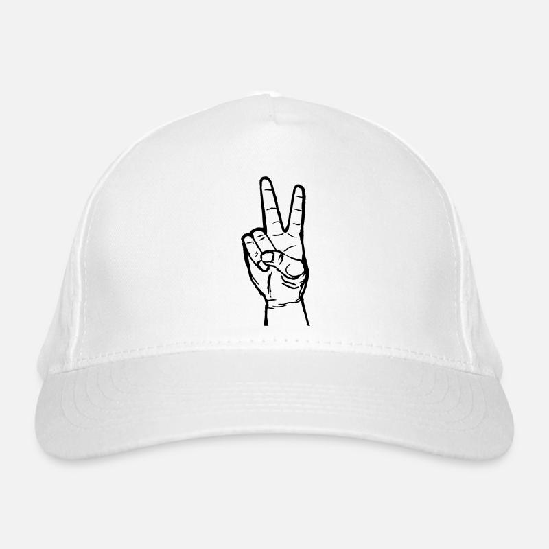 Victory-Zeichen Bio-Baseballkappe