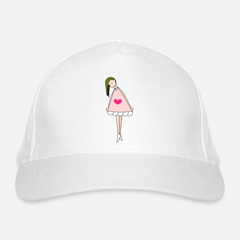 Fuchsie Puppe Bio-Baseballkappe