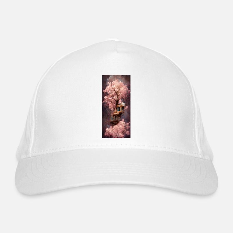 The cherry tree house Organic Baseball Cap