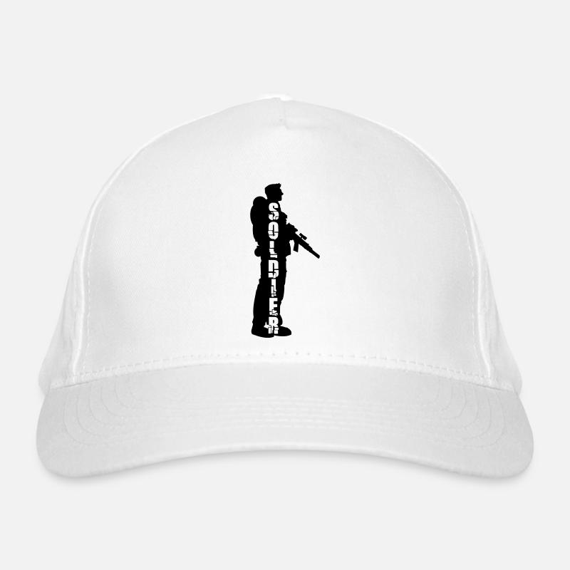 Soldat Silhouette Krieg General Freiheitskämpfer Bio-Baseballkappe