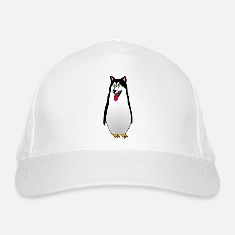 Penguin Dog Organic Baseball Cap