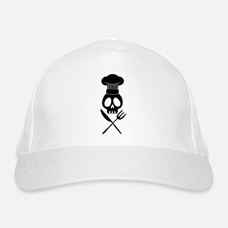 Cook's Skull (Schwarz) Bio-Baseballkappe