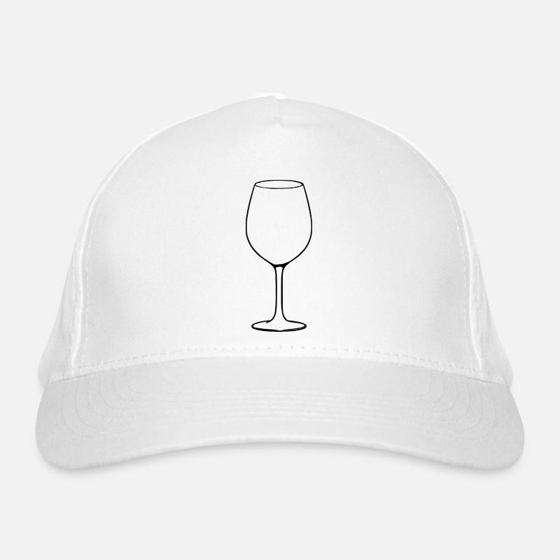 Wein Weinglas Rotwein Weintrinker Geschenk Bio-Baseballkappe