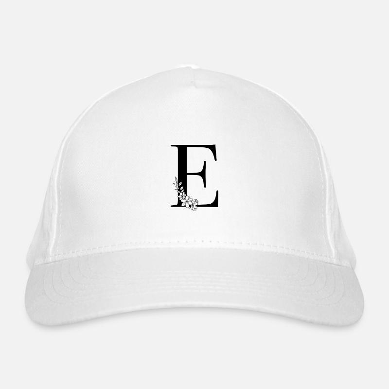Lettre E Casquette classique bio