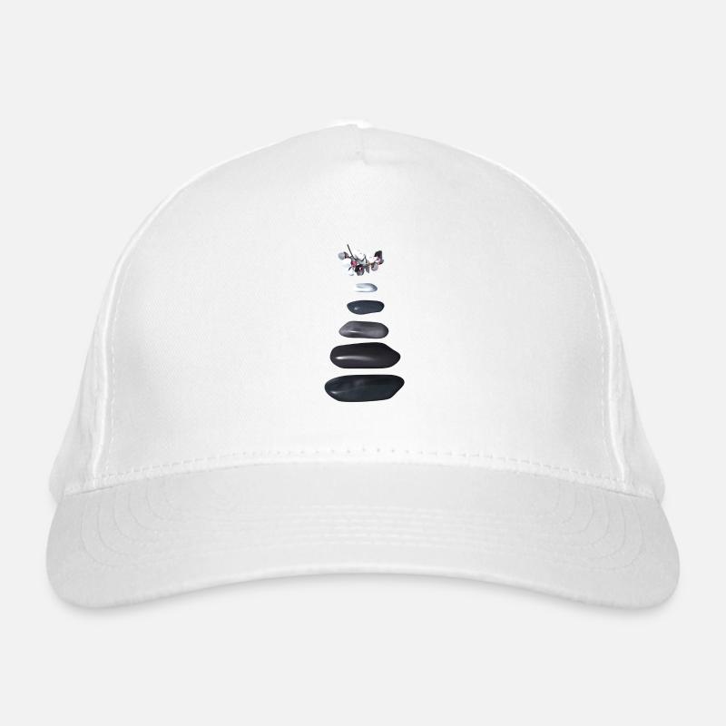 Galets et orchidées zen Casquette classique bio