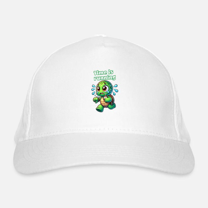 Time is running – Stressed Turtle Shirt Organic Baseball Cap
