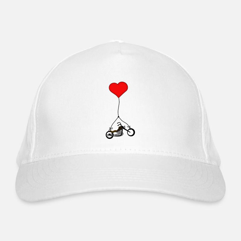 Chopper mit Herz Bio-Baseballkappe