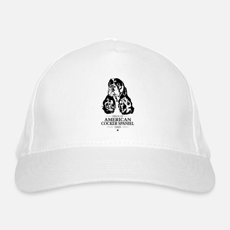 Cocker américain Spaniel papa chiens Wilsigns Casquette classique bio