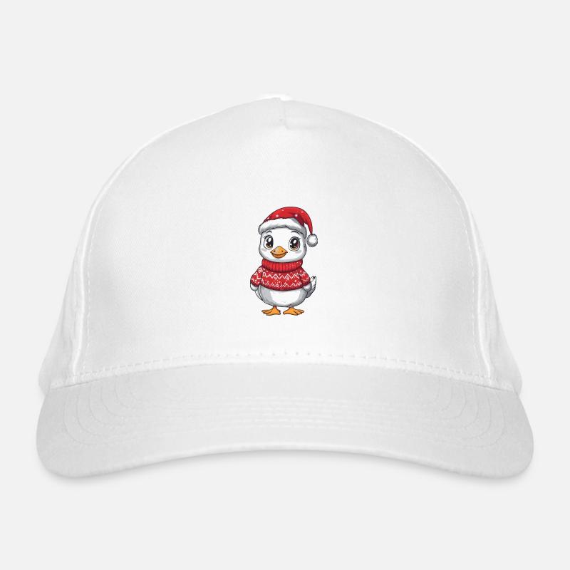 Goose Christmas Comic Organic Baseball Cap