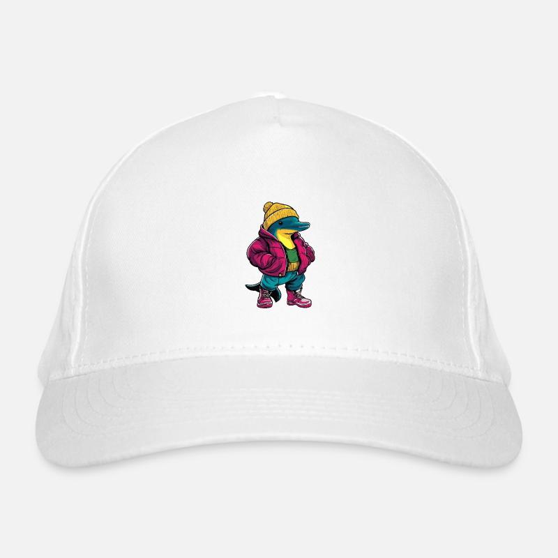 Dolphin Funny Winter Organic Baseball Cap
