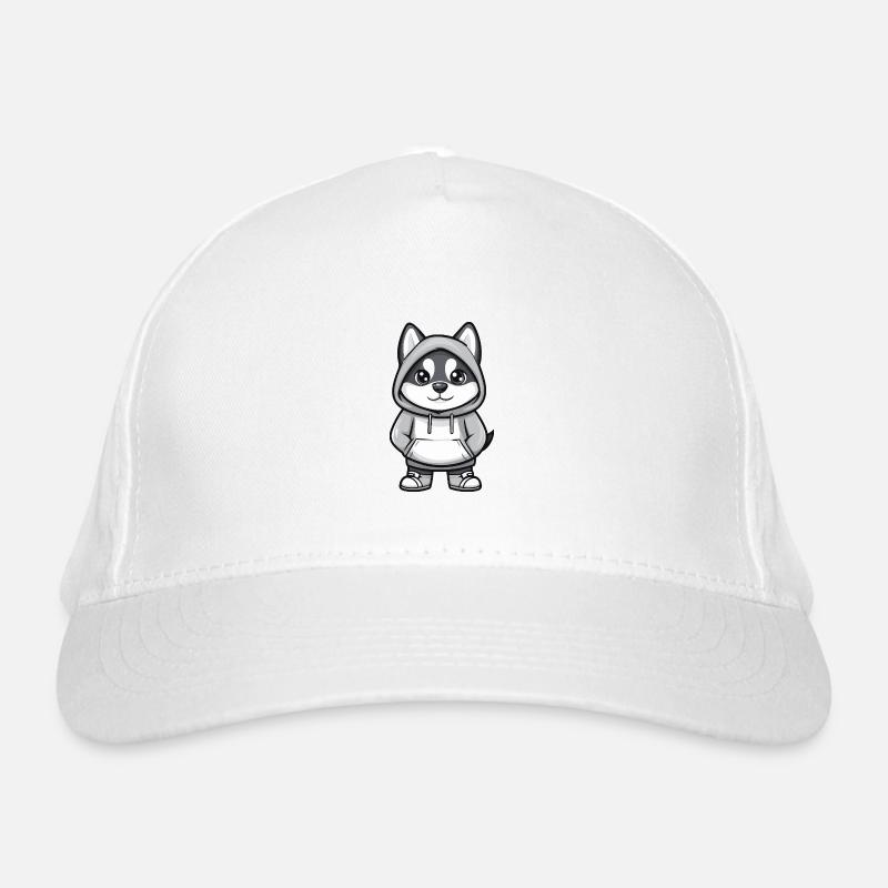 Husky Hund Lustig Bio-Baseballkappe