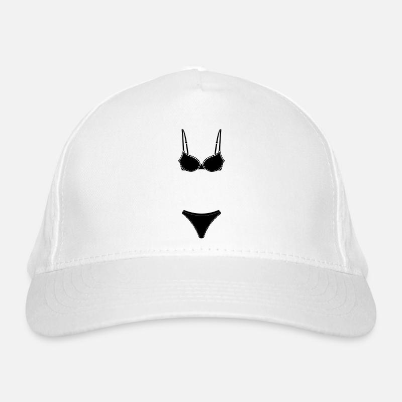 Dessous- oder Bekini-Logo für Geschäft oder Marktstand Bio-Baseballkappe
