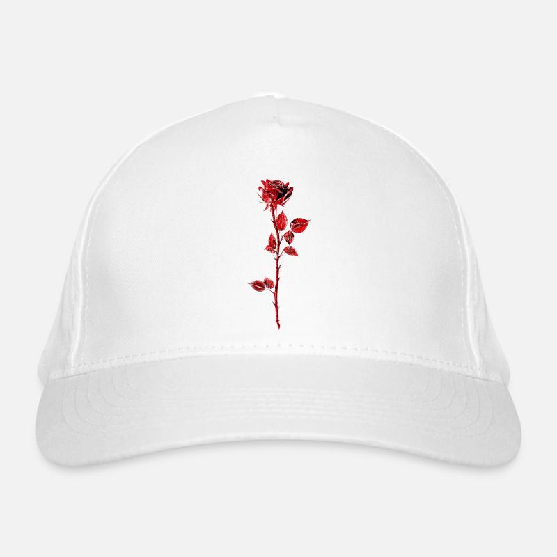 Illustration d’anémone rose pourpre Casquette classique bio