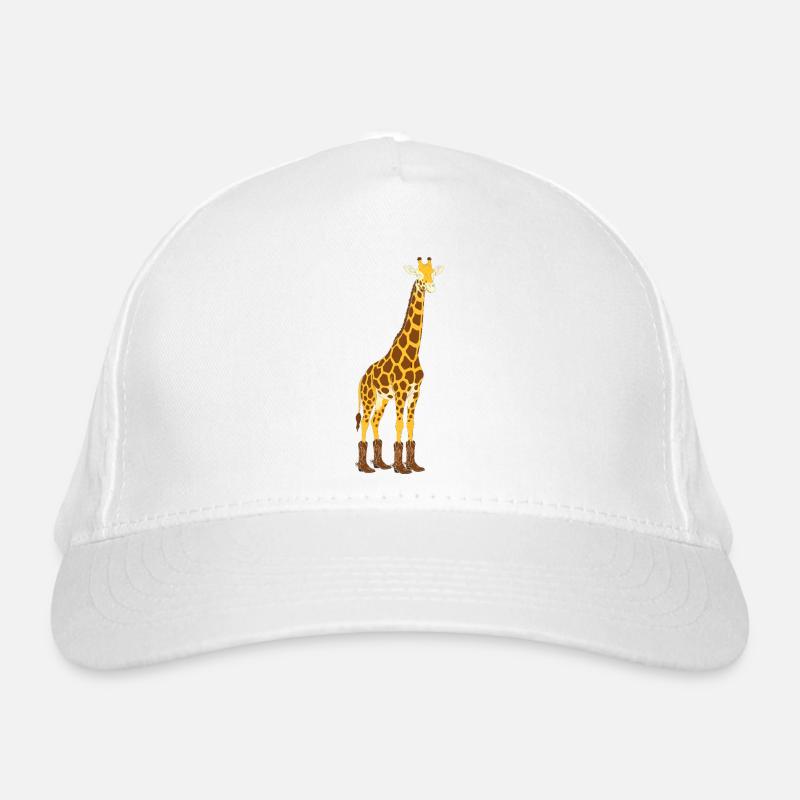 Giraffe mit Stiefel-Statement Bio-Baseballkappe