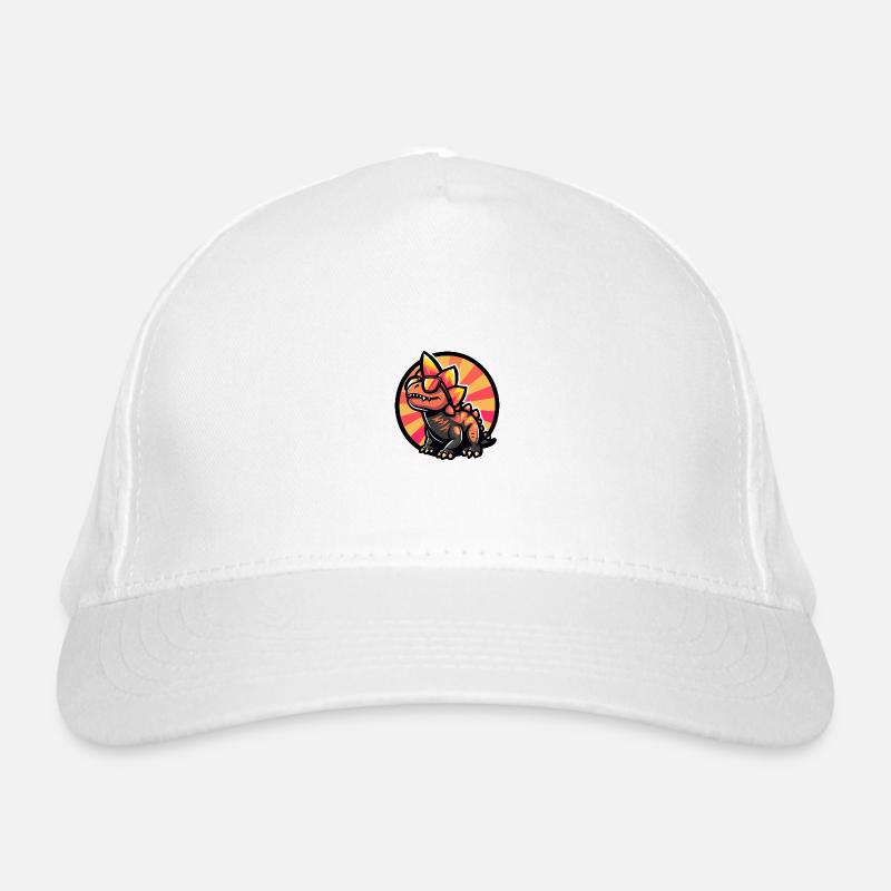 Dinosaur stegosaurus summer Organic Baseball Cap