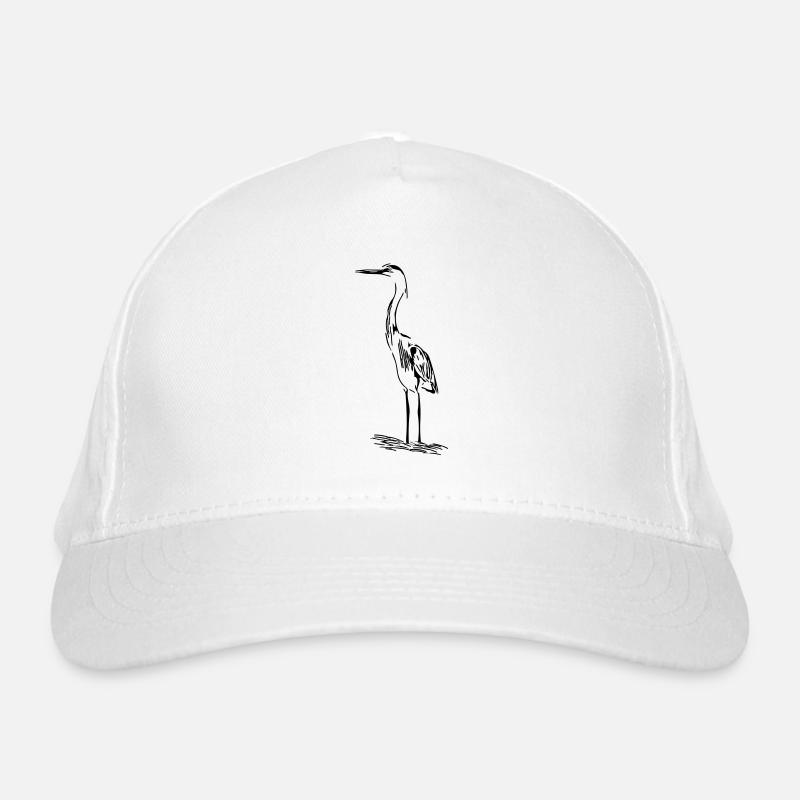 Héron élégant Casquette classique bio