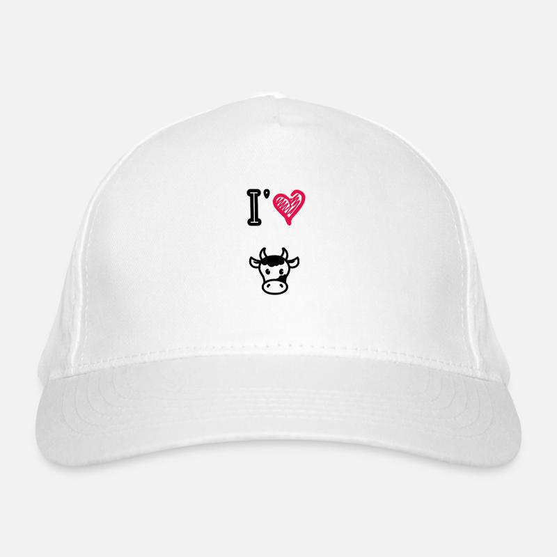 I love cows Organic Baseball Cap