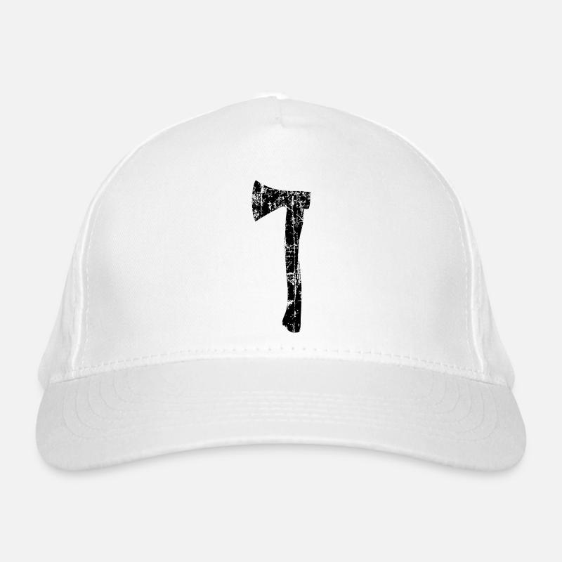 Beil oder Axt (Vintage) Bio-Baseballkappe