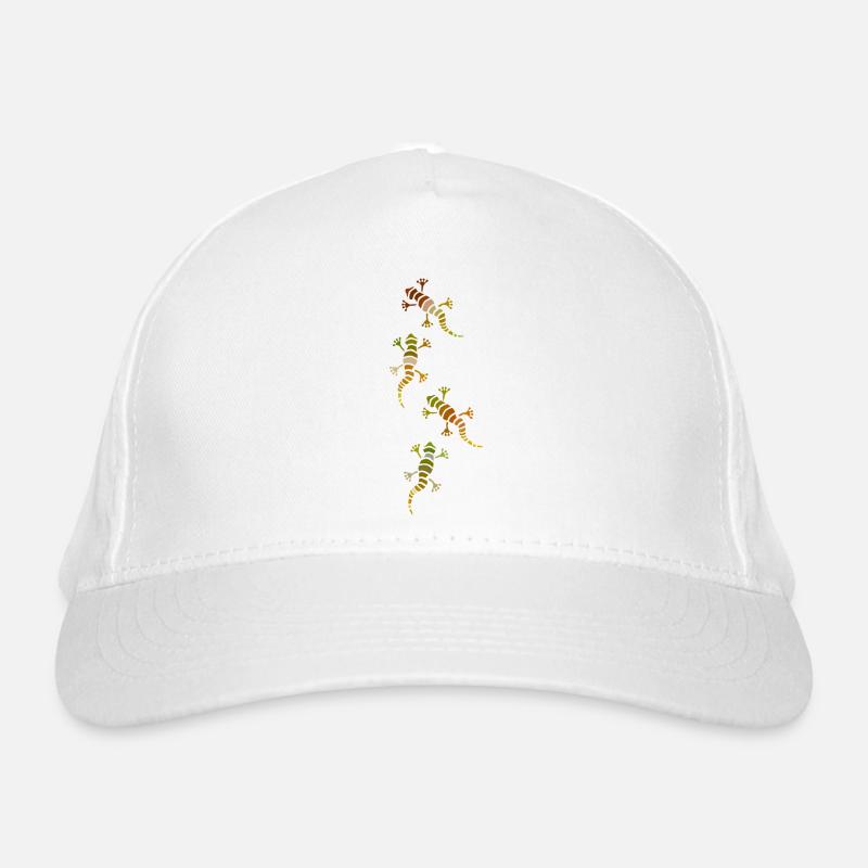 Gecko Farbe Abbildung Bio-Baseballkappe