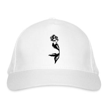 Effet de tampon encreur Art de la sirène - Casquette classique bio - blanc - Devant