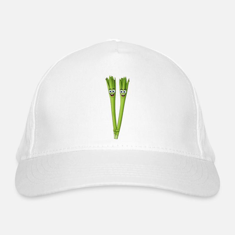 Spargelduo Lächelnd Bio-Baseballkappe