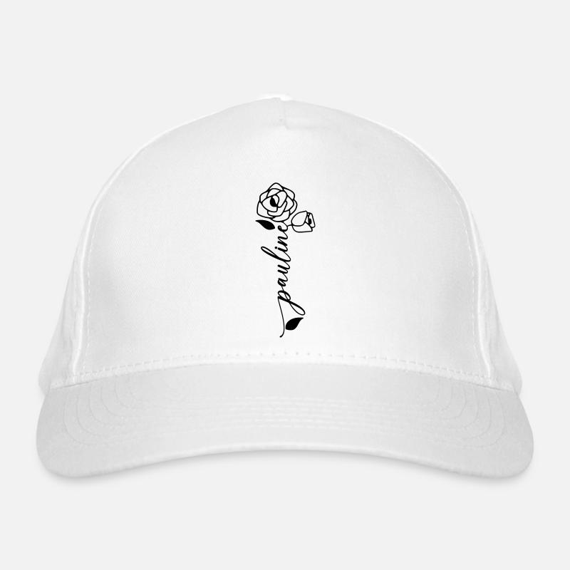 Pauline Nom Prénom Nom Fleur Casquette classique bio