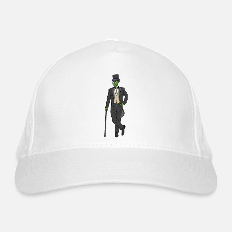 Alien in a suit Organic Baseball Cap