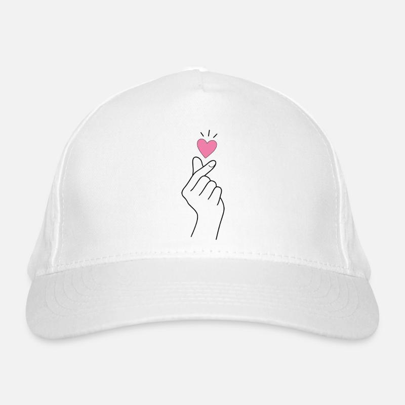 Cœur de doigt K-Pop Casquette classique bio