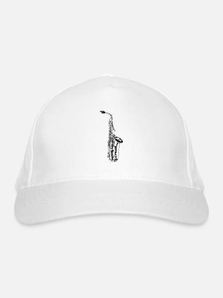 Sax - Bio-Baseballkappe - Weiß