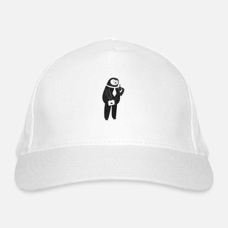 Faultier Kaffee Bio-Baseballkappe