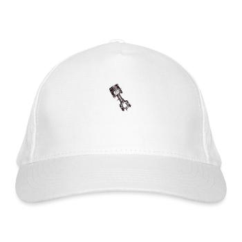 PleuelKolbenStange - Bio-Baseballkappe - Weiß - Vorne