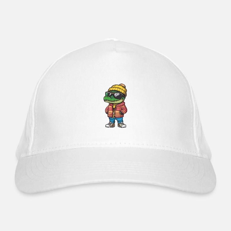 Alligator Cool Comic Organic Baseball Cap