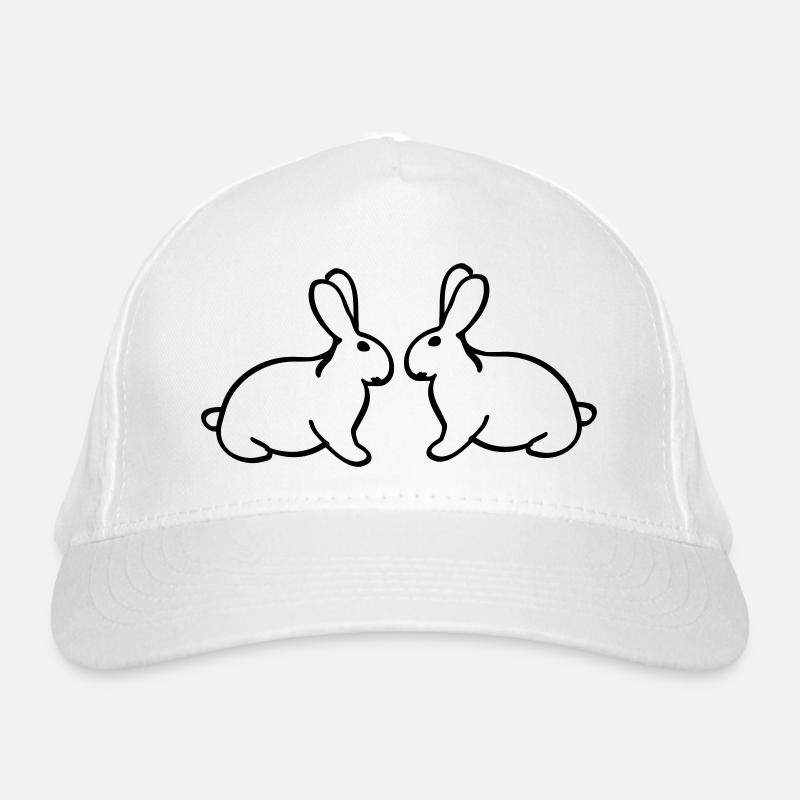rabbits Organic Baseball Cap