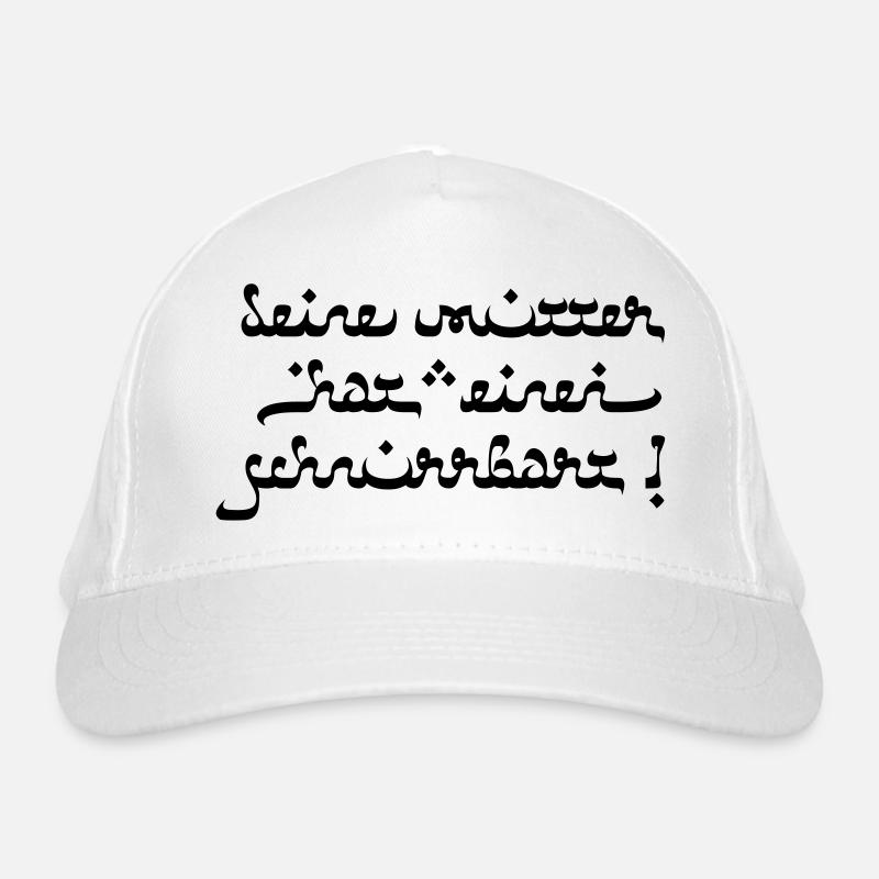 Deine mutter hat einen schnurrbart! Bio-Baseballkappe