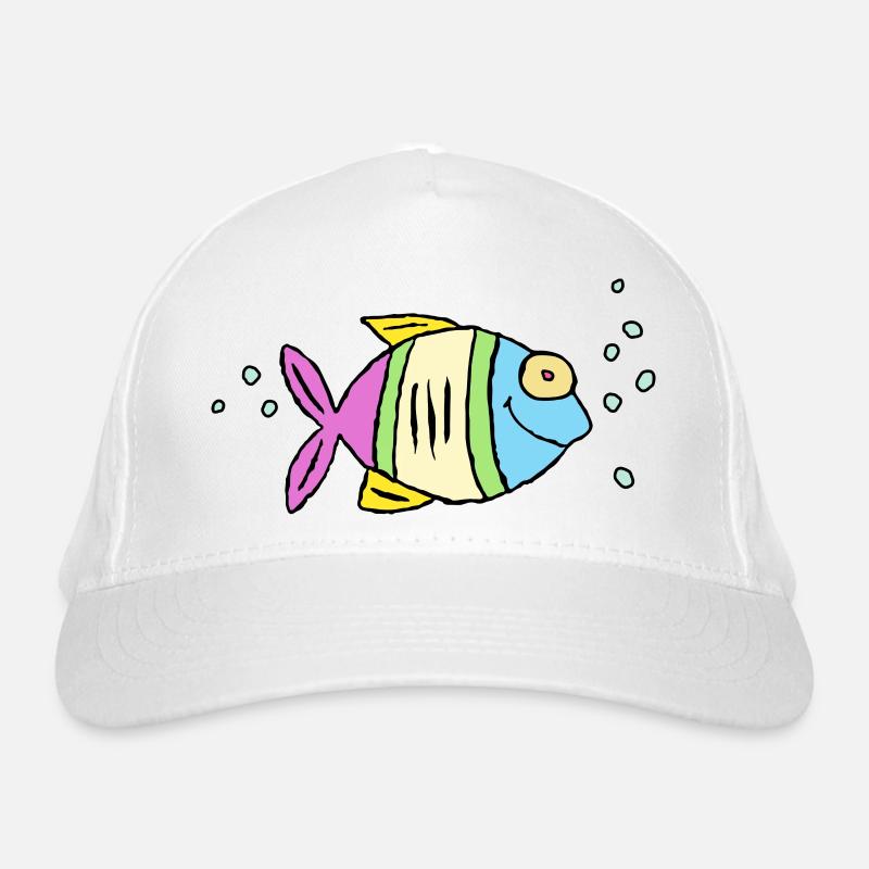 Poisson Cichlide Eau Mer Graffiti Dessin Casquette classique bio