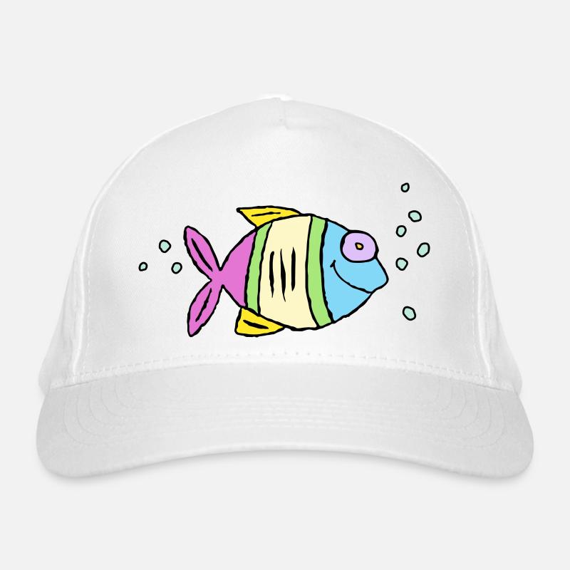 Poisson Cichlide Eau Mer Graffiti Dessin Casquette classique bio