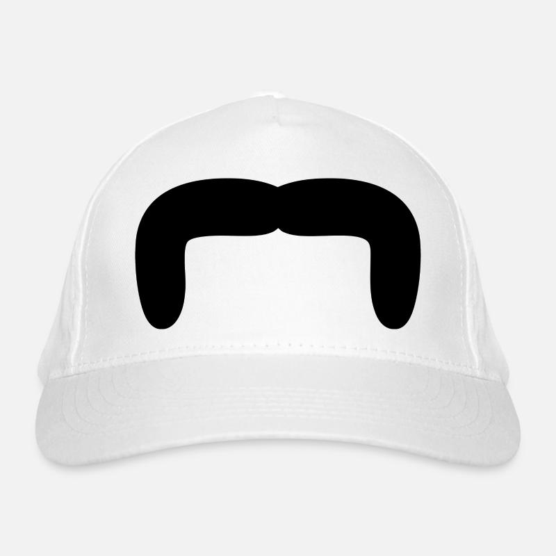schwarzer Schnurrbart Bio-Baseballkappe