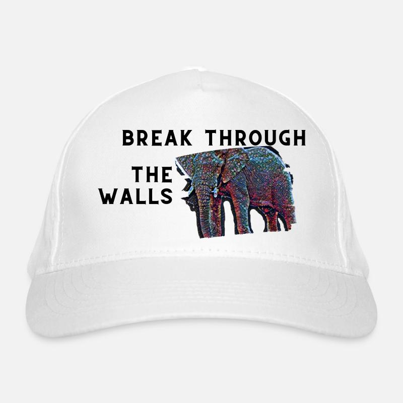 Break through the walls / Free yourself Organic Baseball Cap