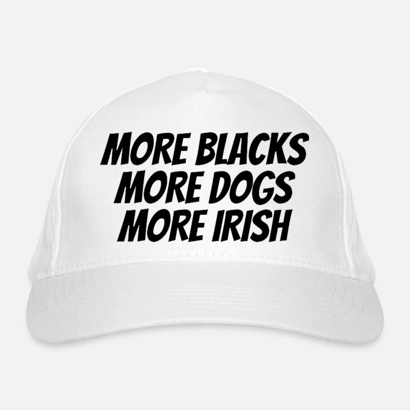 Black Text Designs Organic Baseball Cap
