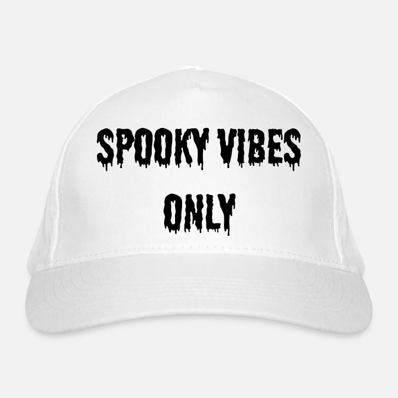 SPOOKY VIBES ONLY Black Bio-Baseballkappe