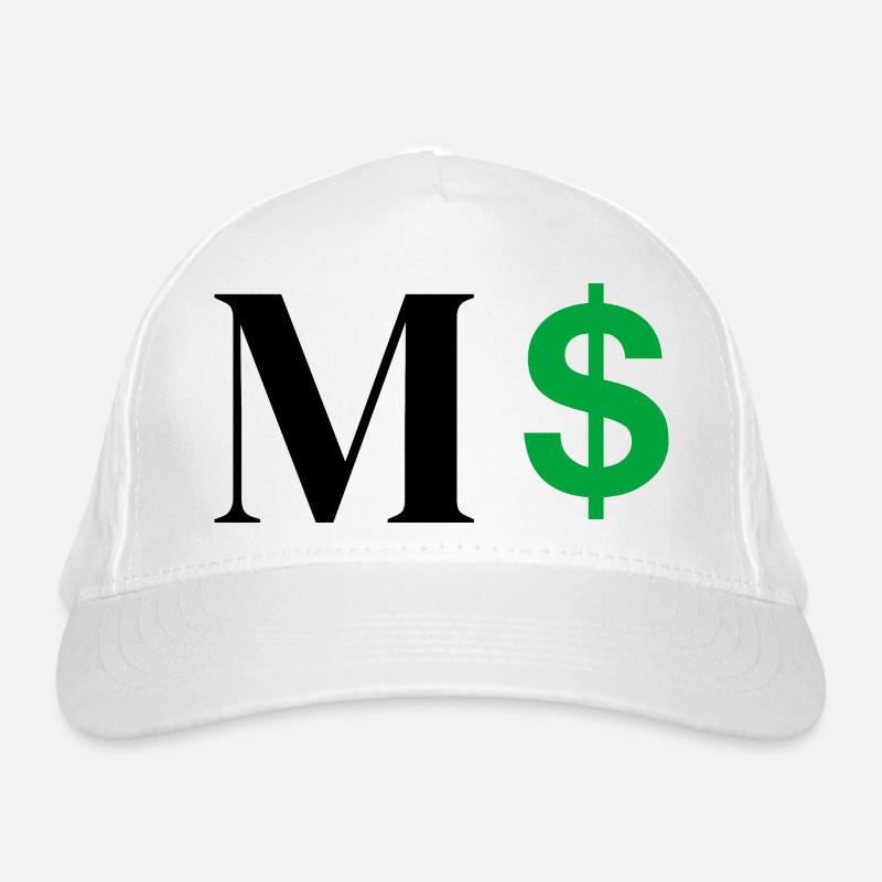 Lettre m dollar Casquette classique bio