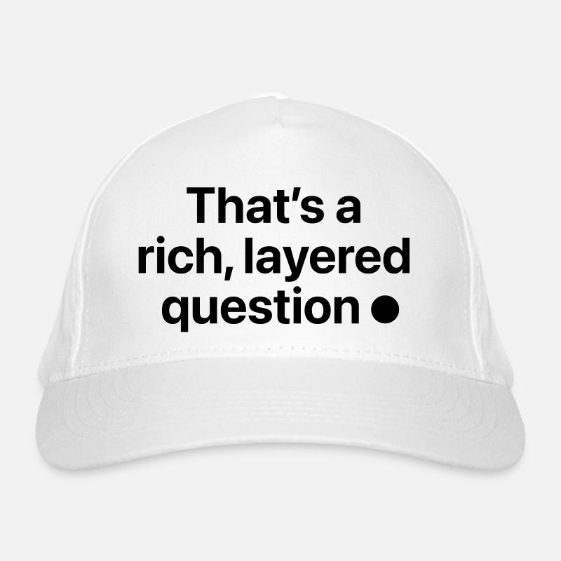 C’est une question riche et complexe - Casquette classique bio - blanc