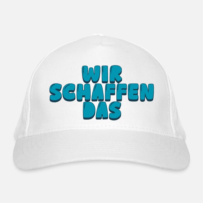 Wir schaffen das Bio-Baseballkappe