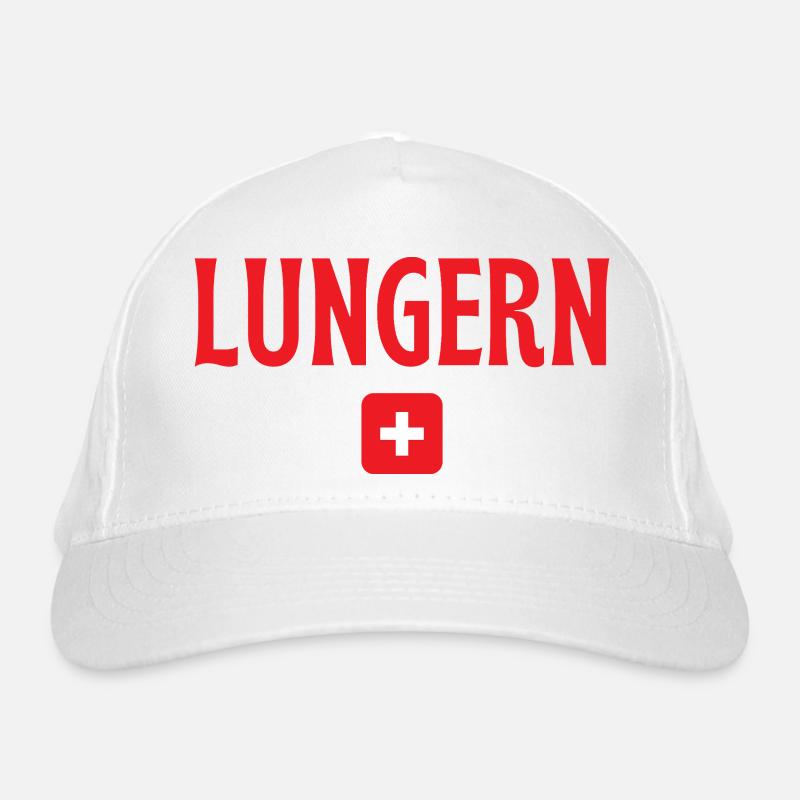 Croix suisse Lungern - Casquette classique bio - blanc