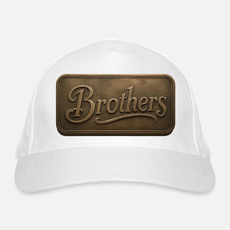 Brothers Bronze Relief Plaque Organic Baseball Cap
