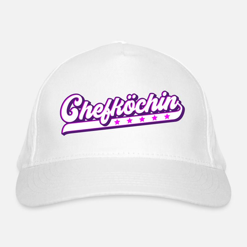 Farben änderbar | Chefköchin Bio-Baseballkappe