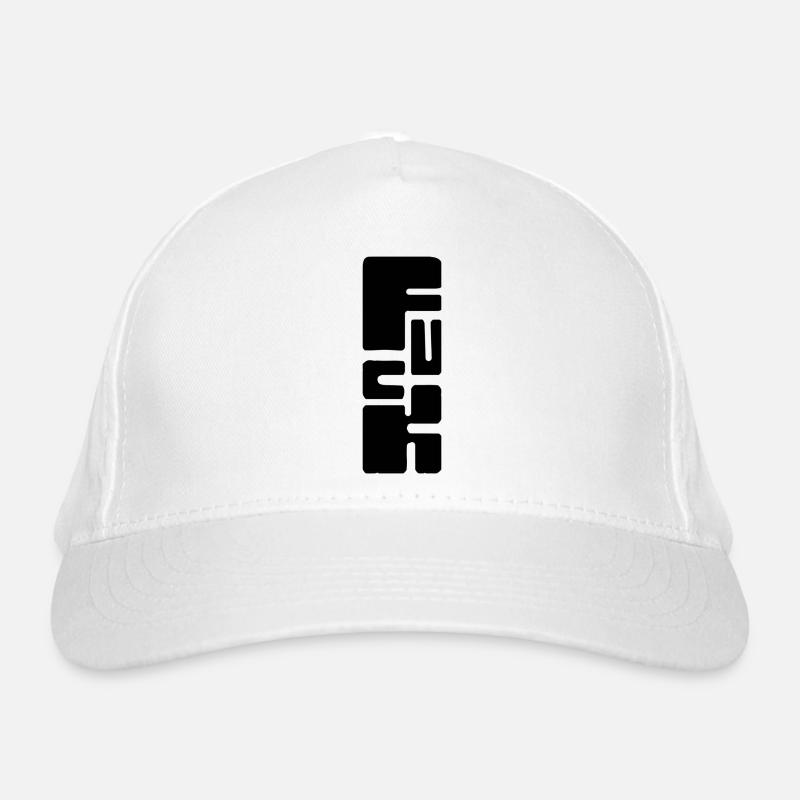 Fuck - Bio-Baseballkappe - Weiß
