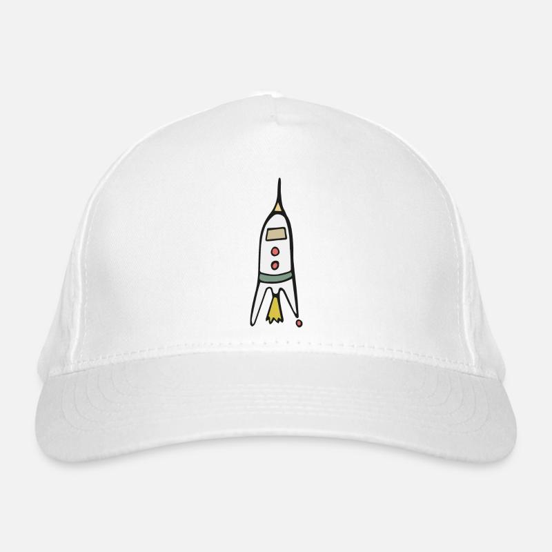 Space Rocket Launch Organic Baseball Cap