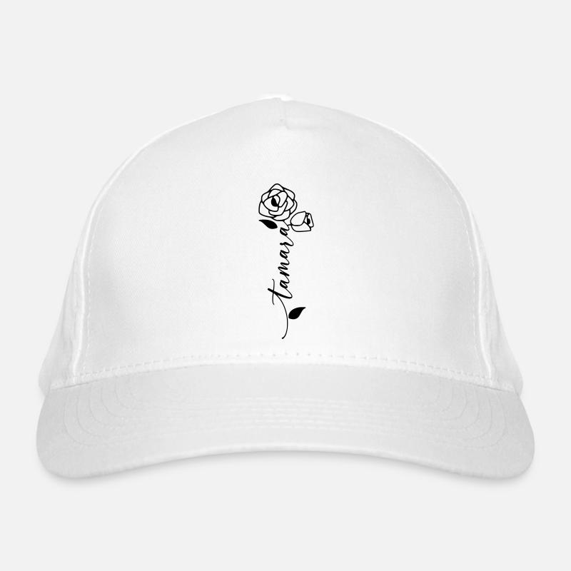 Tamara Nom Prénom Nom Fleur Casquette classique bio